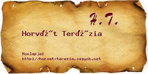 Horvát Terézia névjegykártya